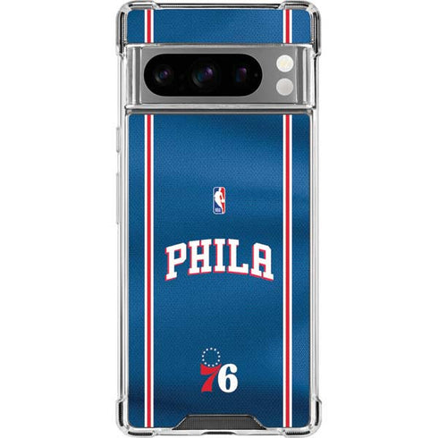 NBA Philadelphia 76ers Jersey Google Pixel 8 Pro Clear Case